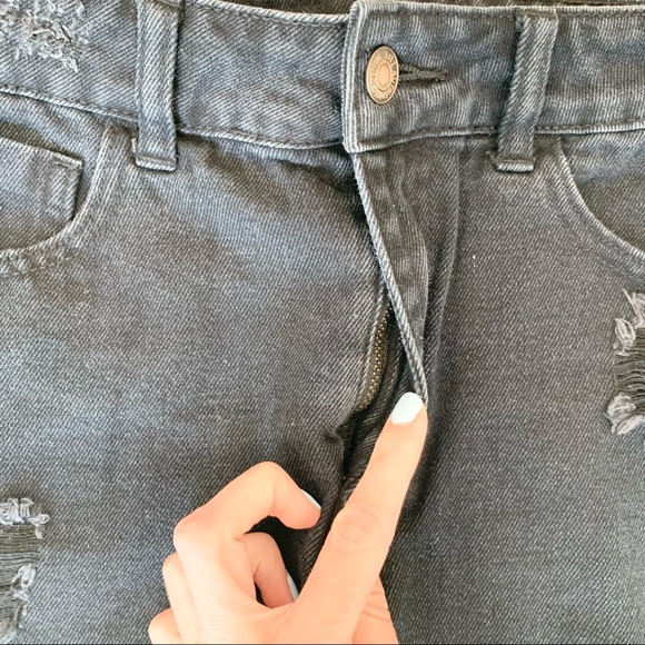 Litz Black Denim Mini Skirt - Picture 2 of 7